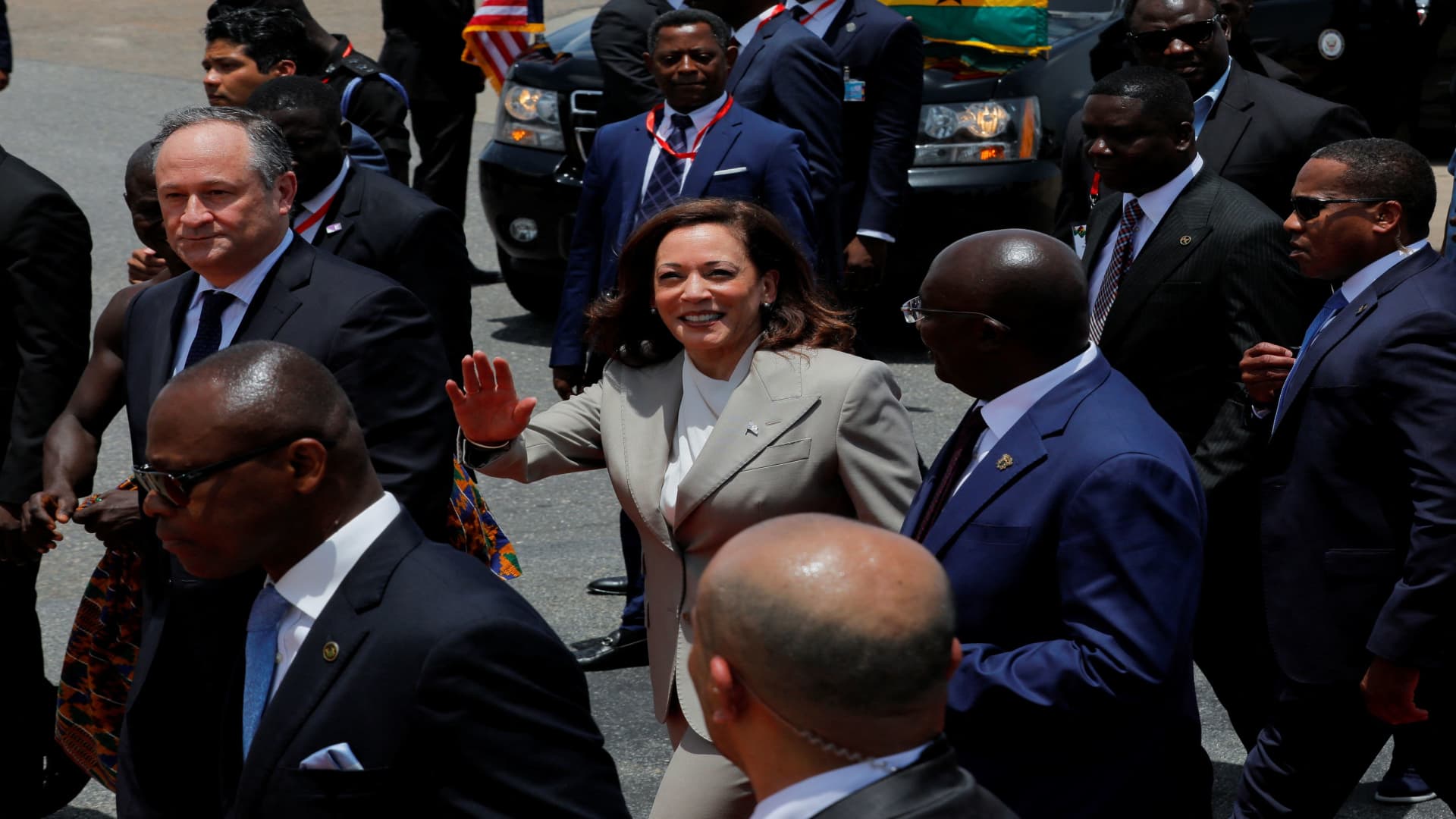 In Ghana, Kamala Harris ‘excited about the future of Africa’