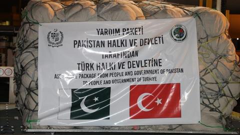 More earthquake relief aid from Pakistan arrives in Türkiye