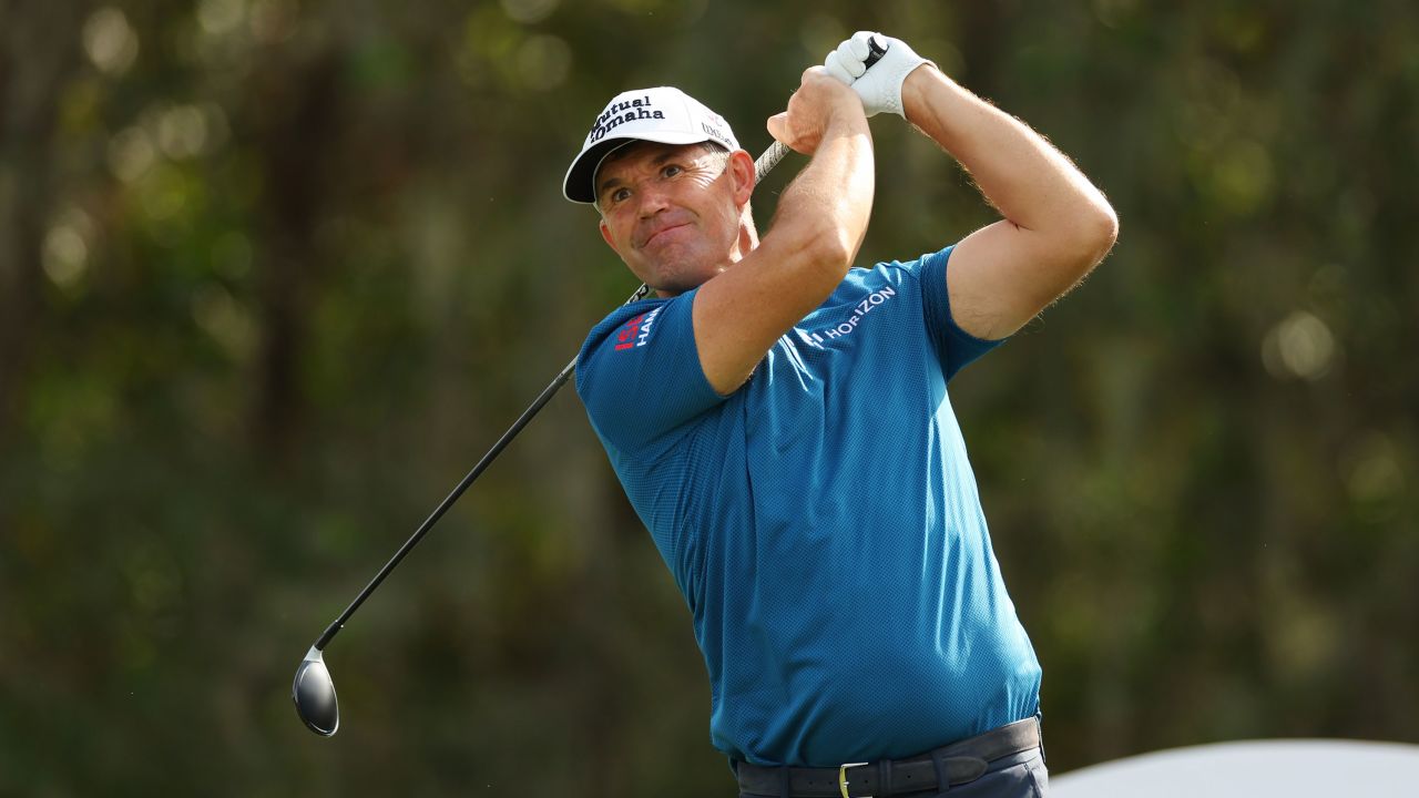Harrington in action at the PNC Championship at Ritz-Carlton Golf Club, Florida in December 2022.