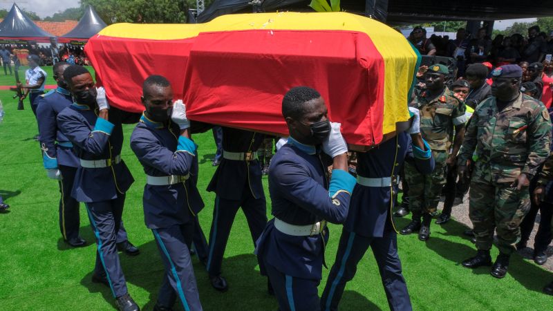 Christian Atsu: Ghana soccer star laid to rest in a state-assisted funeral