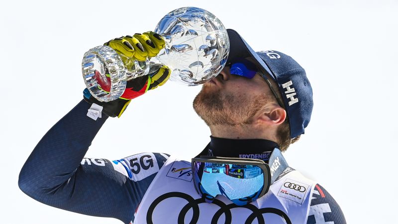 Norway’s skiing star Kilde celebrates another downhill crown
