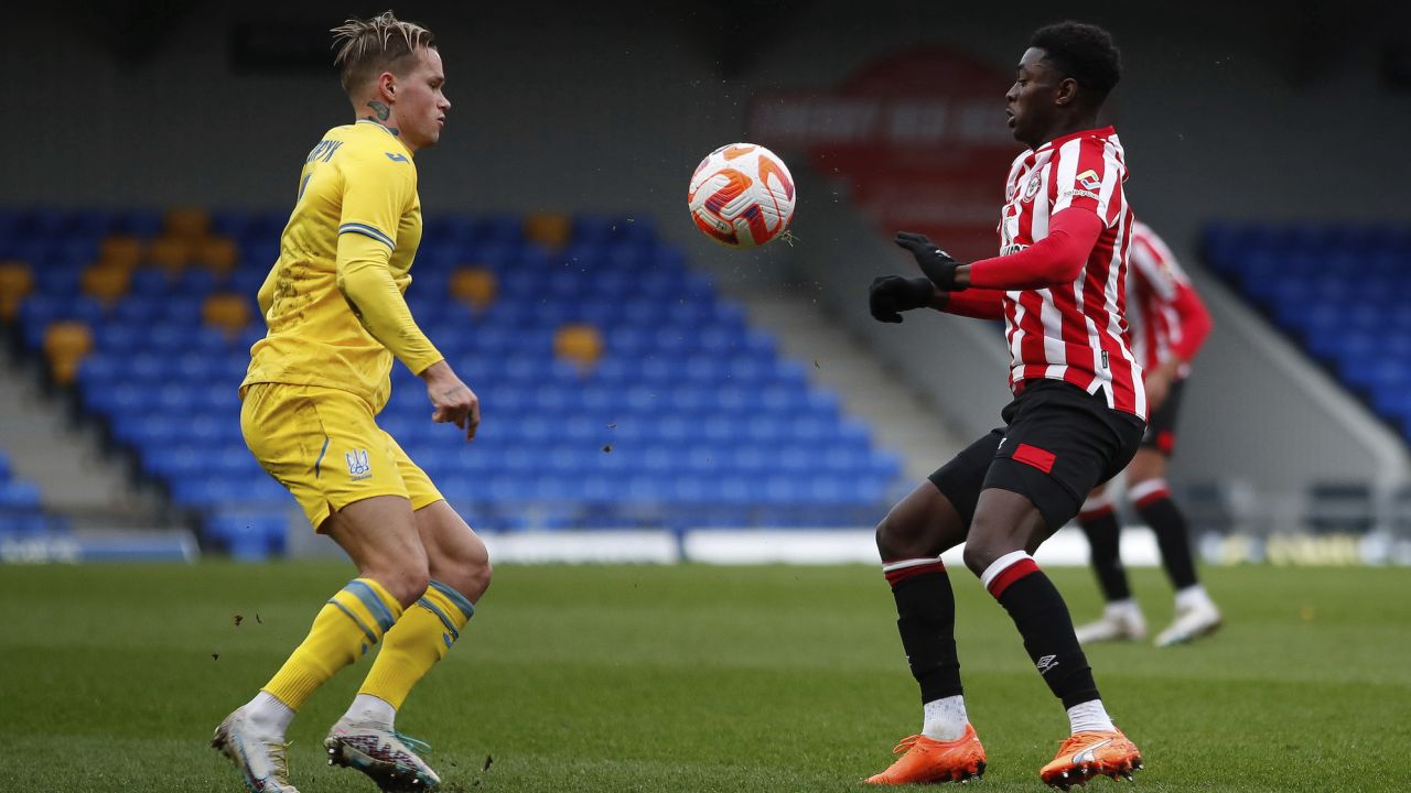 Ukraine played a warmup game against Brentford B on Thursday.