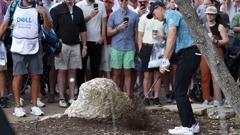 ‘Thank you Jordan for hitting me’: Jordan Spieth’s ball hits two fans and breaks a phone at Dell Match Play