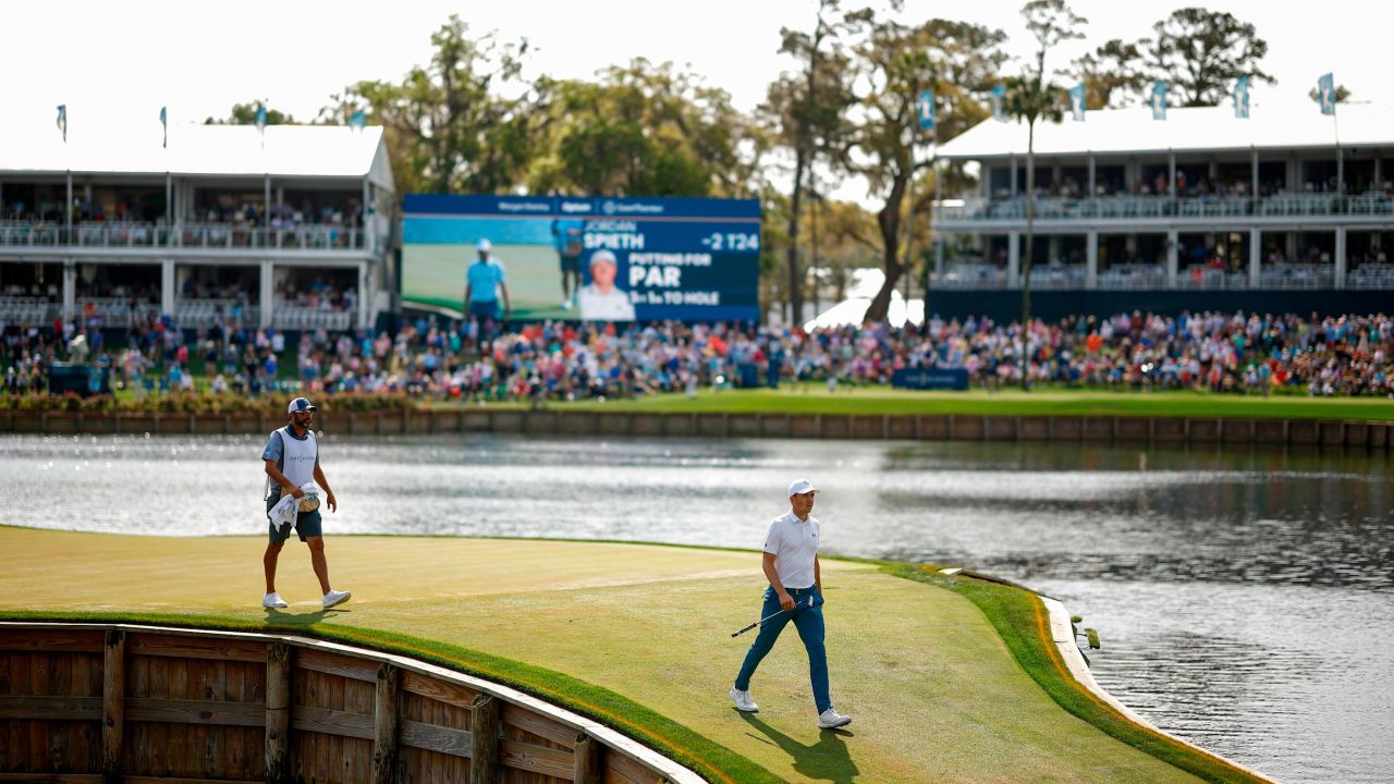 Spieth had a similarly eventful hole at The Players Championship earlier in March.