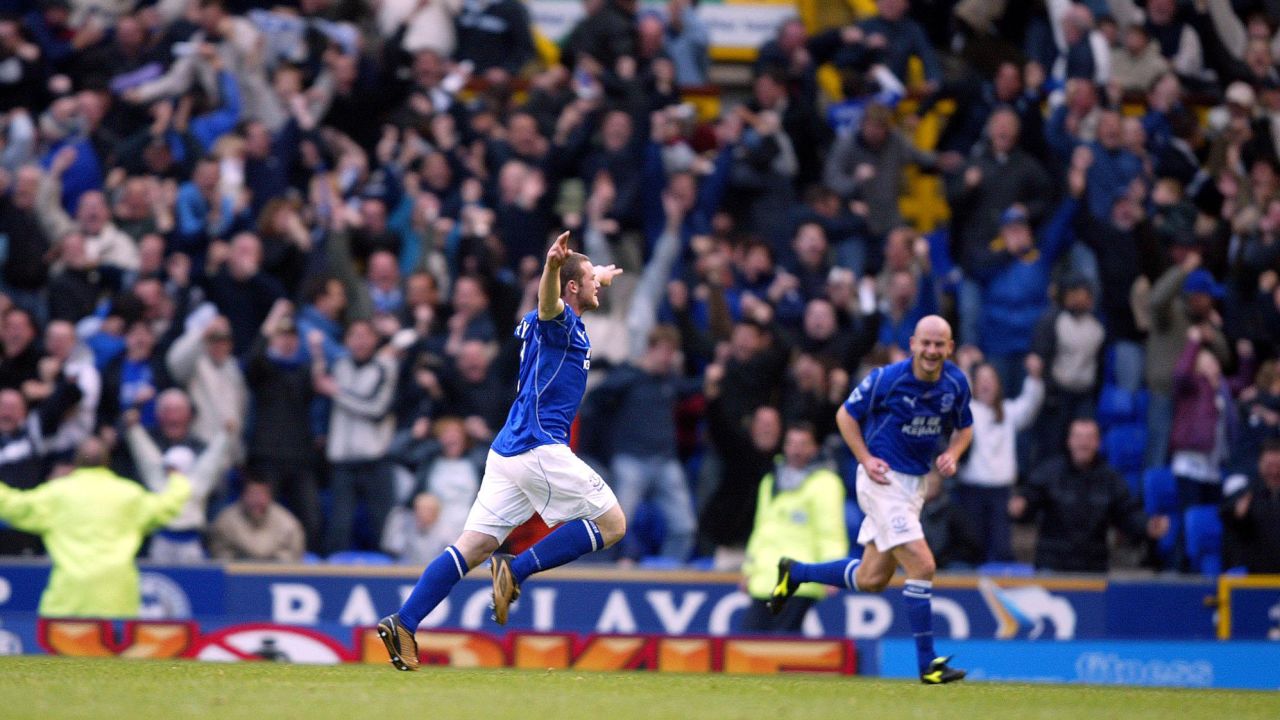 Rooney scored the winning goal against Arsenal when he was just 16.