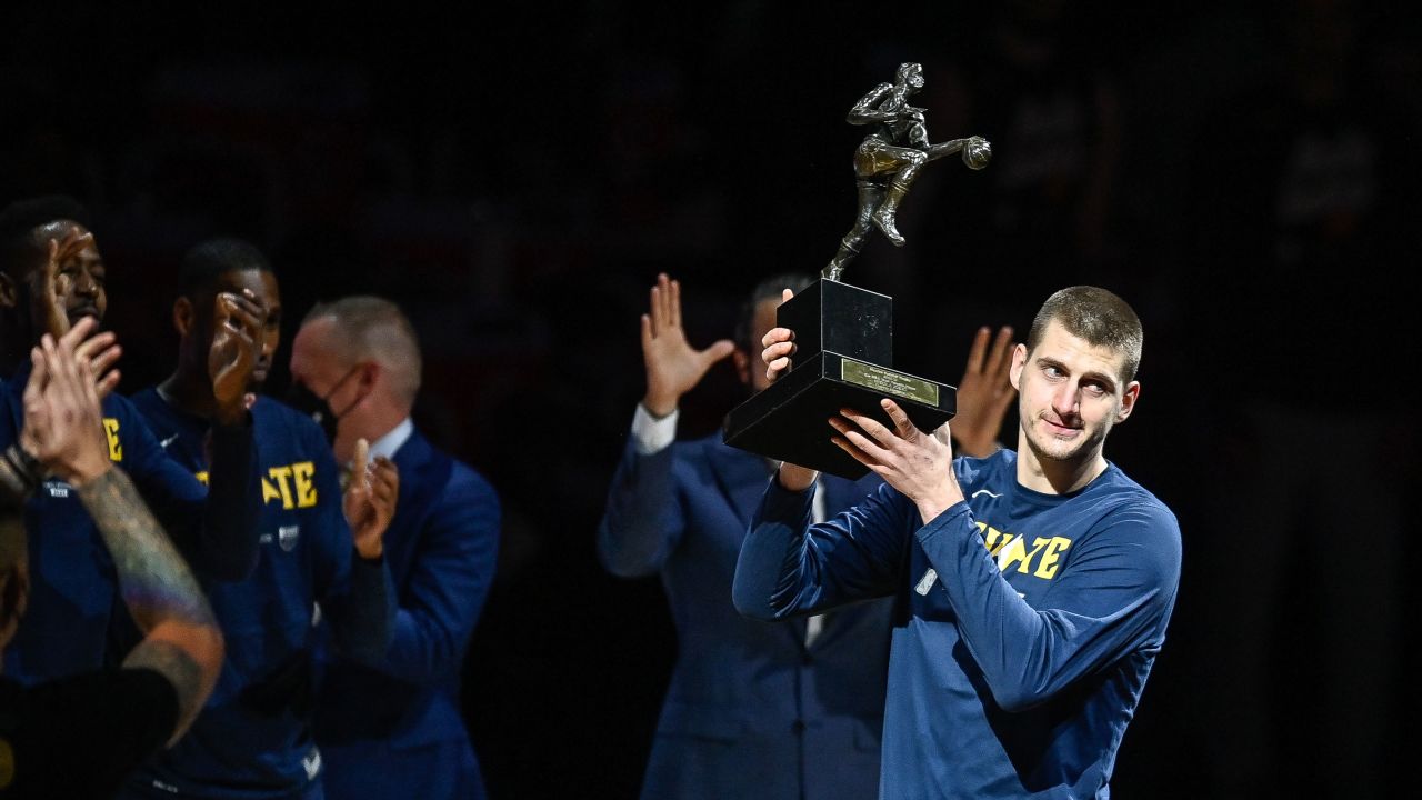 Nikola Jokić of the Denver Nuggets has won back-to-back MVP trophies.