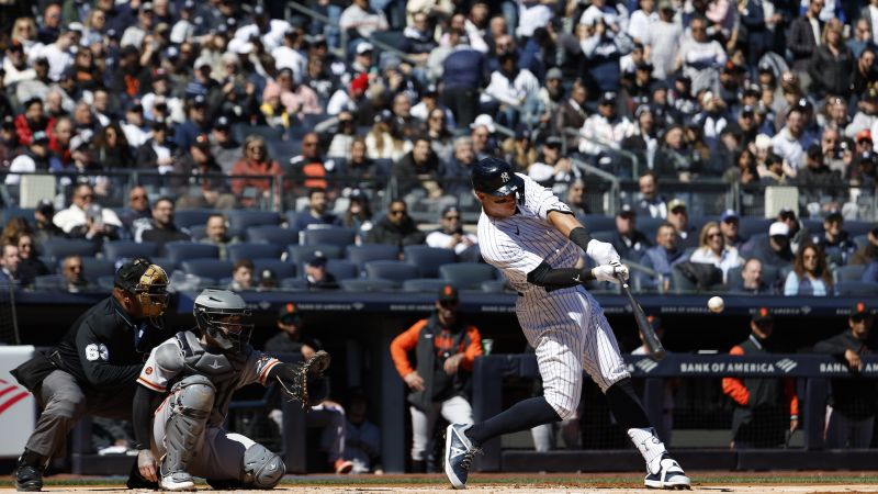 After setting home run record last season, Aaron Judge opens new season where he left off