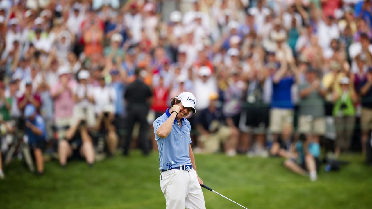 McIlroy celebrated a historic triumph at the US Open just two months after his Masters nightmare.