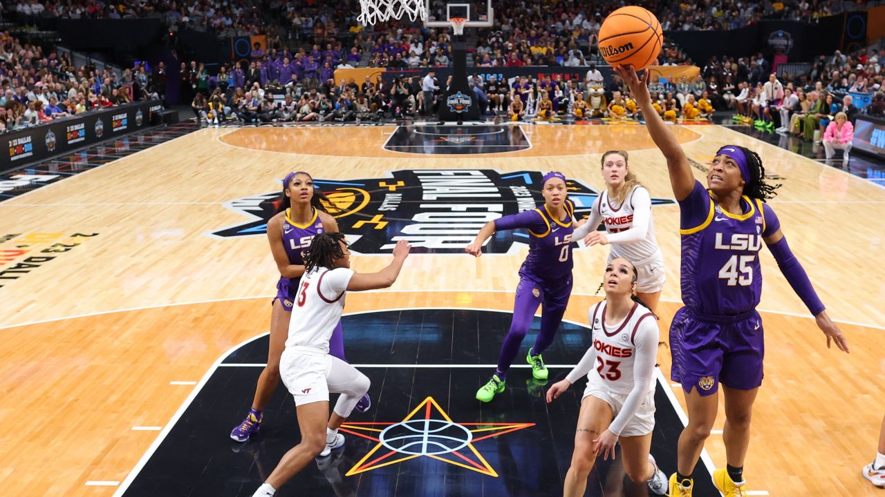 Alexis Morris shoots against  Virginia Tech.