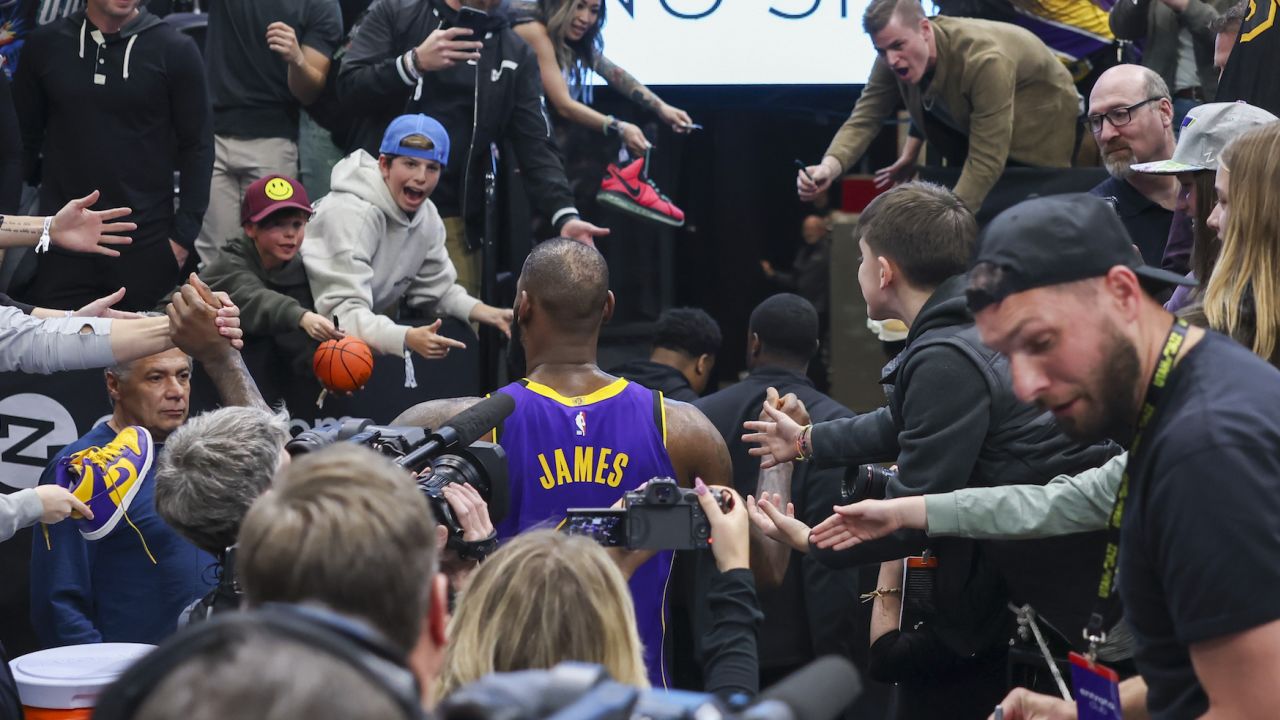 LeBron's teammates paid homage to his performance by making goat noises post-game.