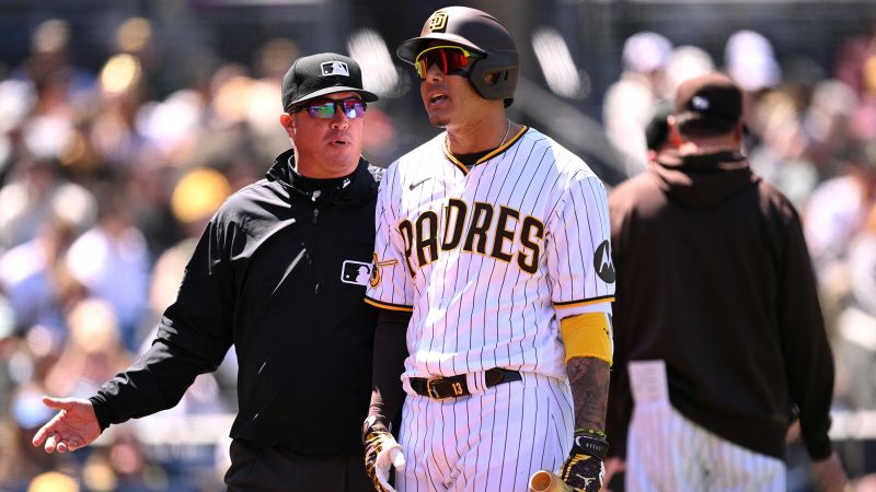 San Diego Padres slugger Manny Machado becomes first MLB player to be ejected for arguing violation of new pitch timer