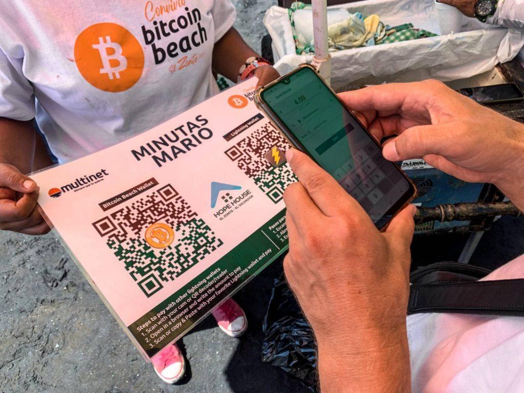 Bitcoin being used to buy things on botcoin beach