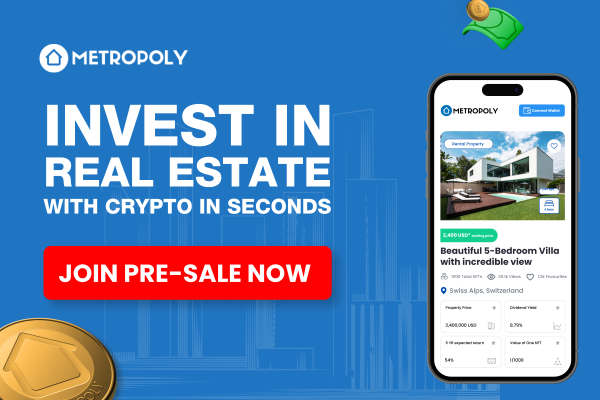 Over Two Thousand People Push Metropoly Presale Closer to $900k Raised – Just Three Days Left For Current Prices.