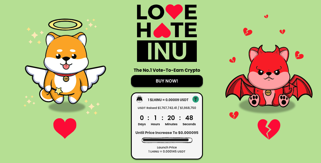 The Rise of Love Hate Inu: Investors are Rushing to Buy This New Crypto Before It Lists on Exchanges – Here’s Why