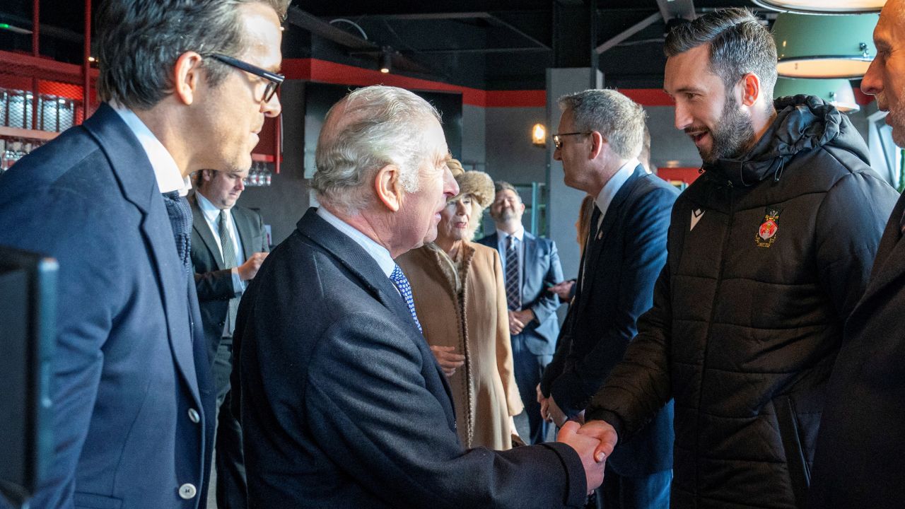 King Charles III visited Wrexham AFC last year and met the club's owners and players.