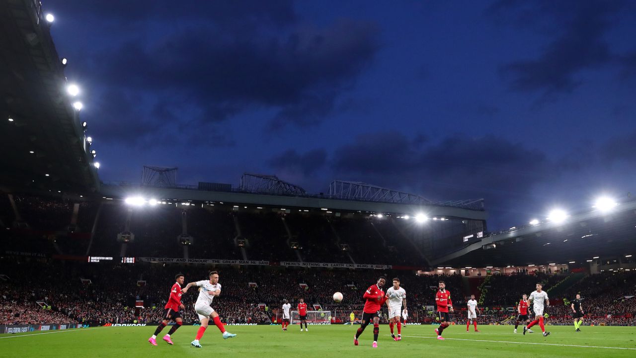 Two United own goals earned Sevilla an unlikely draw at Old Trafford.