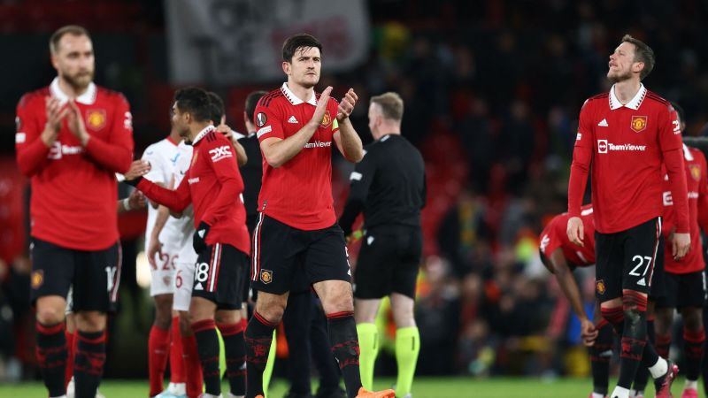 Manchester United concedes two late own goals to leave Europa League tie with Sevilla hanging in the balance