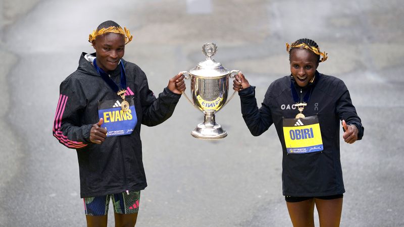 Double delight for Kenya as Evans Chebet and Hellen Obiri win men’s and women’s Boston Marathon races