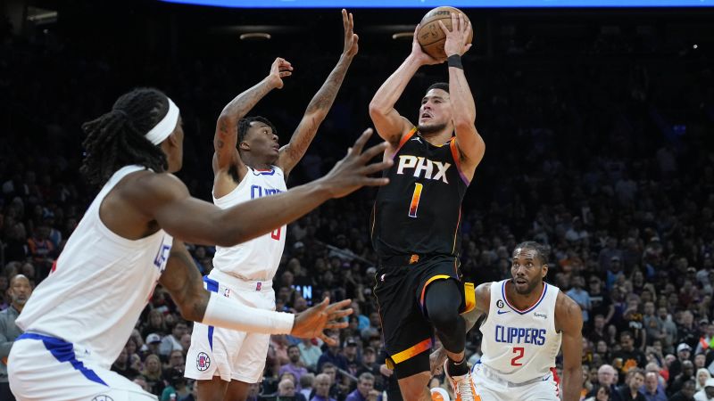 Devin Booker scores 38 points as the Phoenix Suns rout Los Angeles Clippers in Game 2 to level playoff series