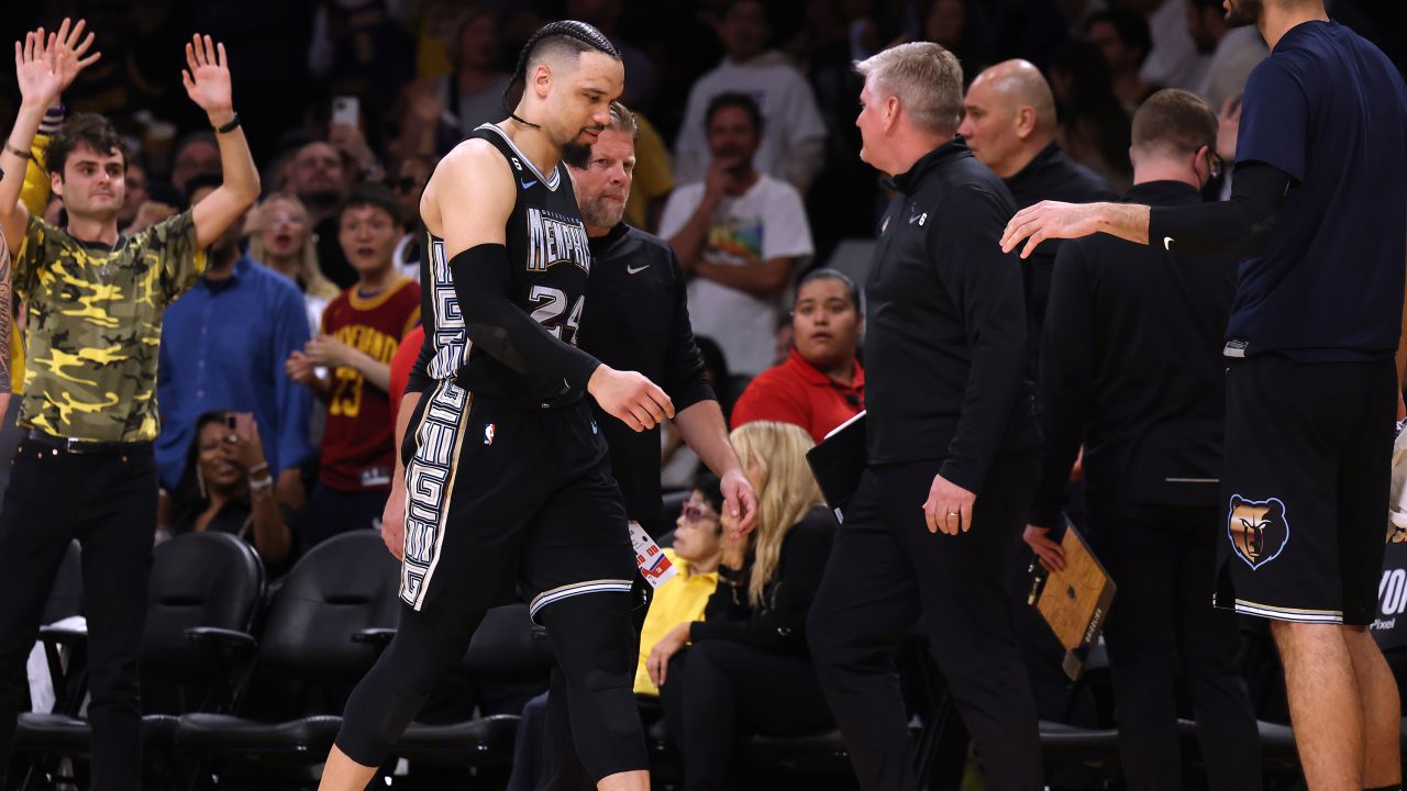 Brooks was ejected from Game 3 for a flagrant 2 foul on LeBron James.