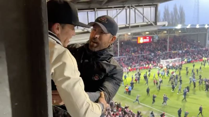 Paul Rudd films emotional moment between Ryan Reynolds and Rob McElhenney after Wrexham secures promotion