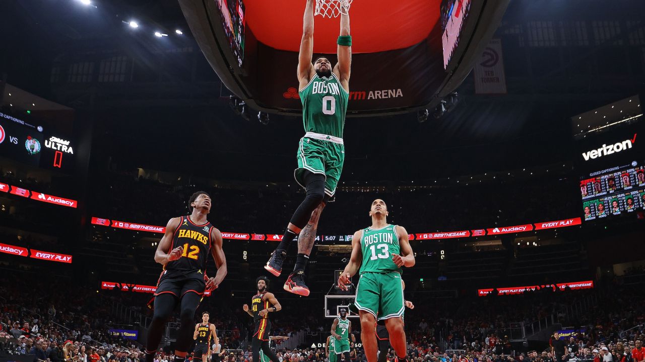 Tatum led the Boston Celtics to a Game 6 win over the Hawks.