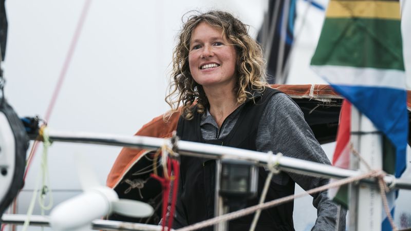 ‘A legend is born’: Kirsten Neuschäfer becomes first woman to win historic Golden Globe Race