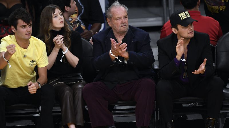 Jack Nicholson watches on courtside as LA Lakers dominate Memphis Grizzlies to end series