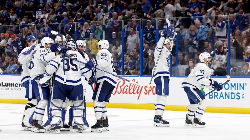 Toronto Maple Leafs win first NHL playoff series since 2004