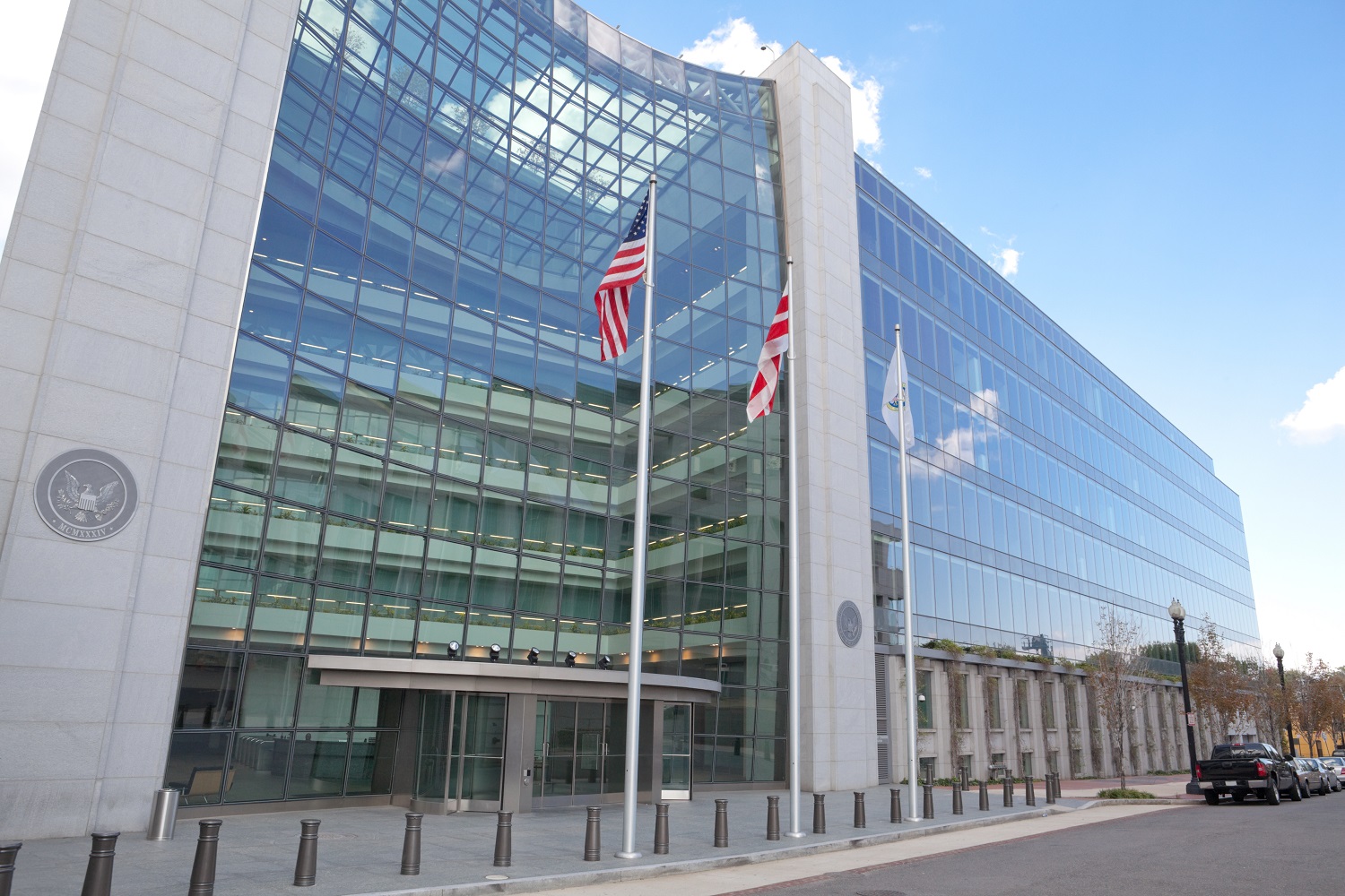 The Securities and Exchange Commission (SEC) Building in Washington, DC.