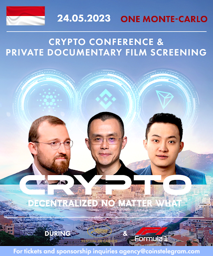 Bitcoin – Decentralized no Matter What Monaco event! VIP Documentary screening & Crypto conference 24th of May