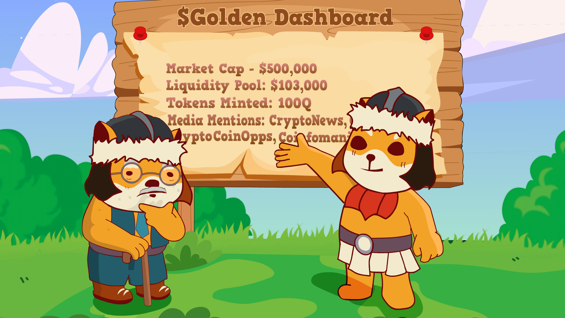 $Golden Dashboard simplifies Golden Inu Token Data — Bep20 Tokenomics for Dummies