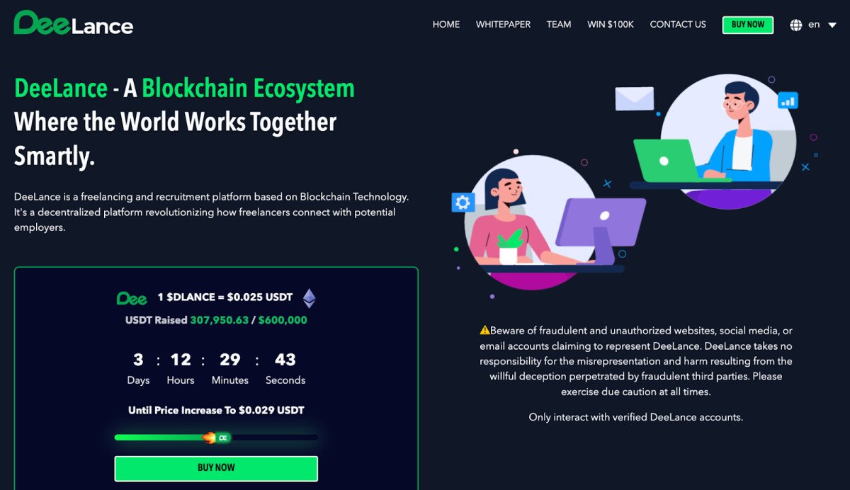 DeeLance Raises $300,000 as FOMO Kicks In, Just 3 Days Left to Buy at Lowest Price Before Huge Price Increase