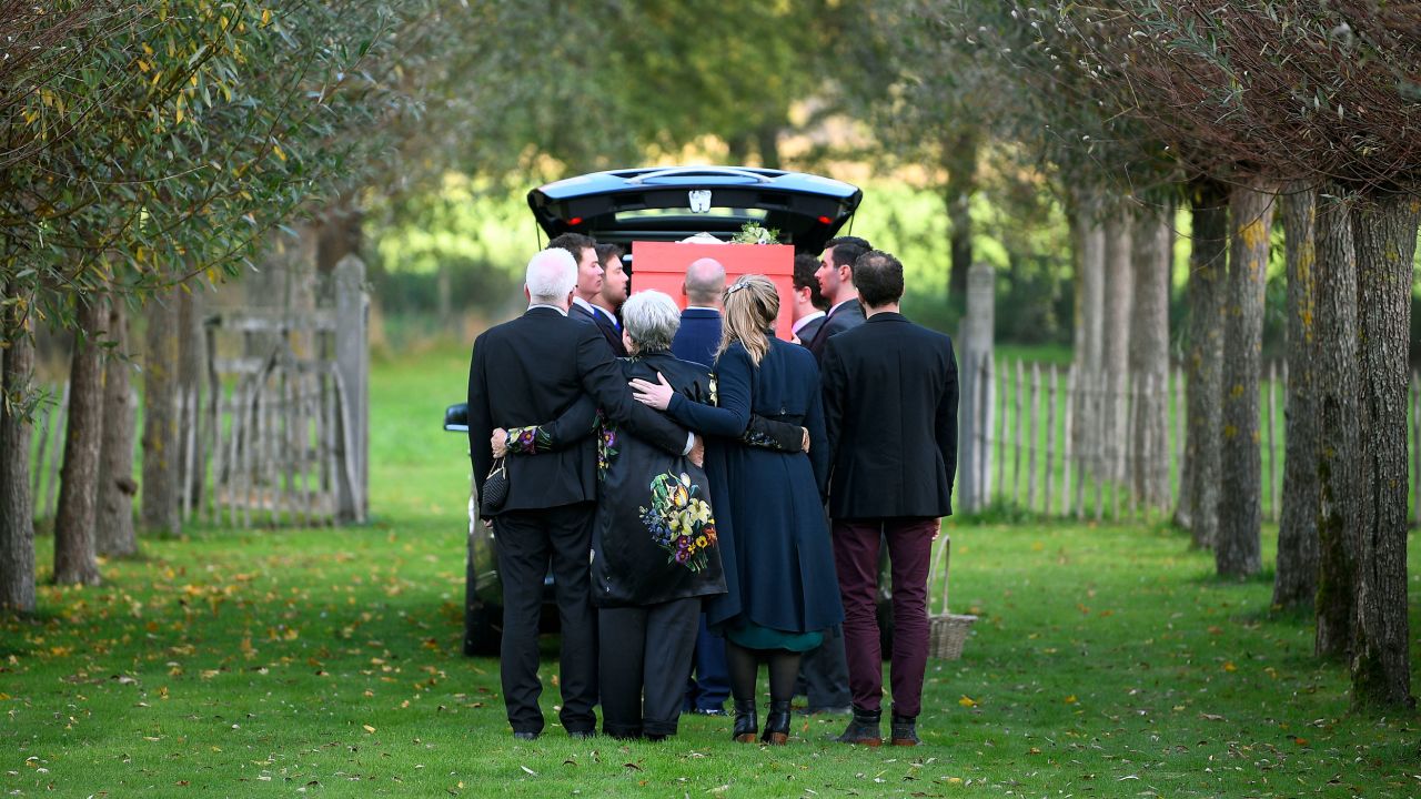 The funeral service for Vervoort, who died aged 40 in 2019.