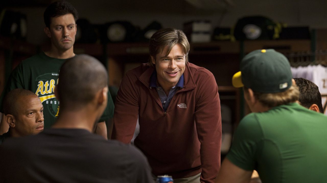 Brad Pitt portrayed Oakland A's general manager Billy Beane in the 2011 film, Moneyball.