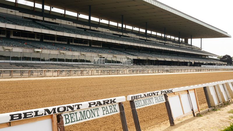 Horse dies at Belmont Park after sustaining injury during race ahead of next week’s Triple Crown finale