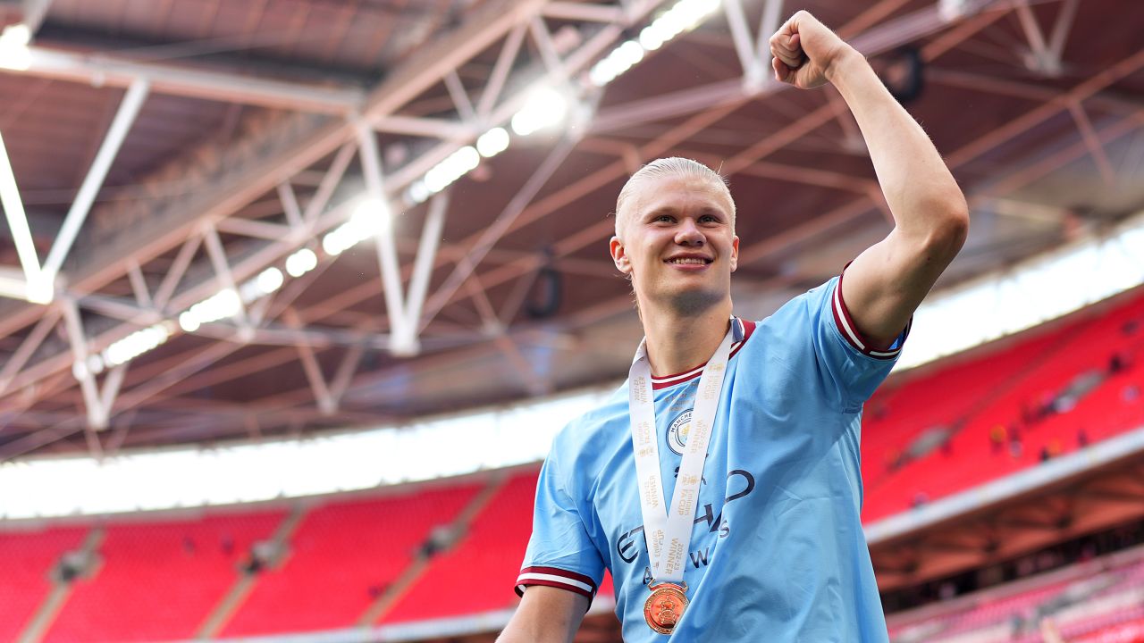 Erling Haaland has set a new Premier League goalscoring record.