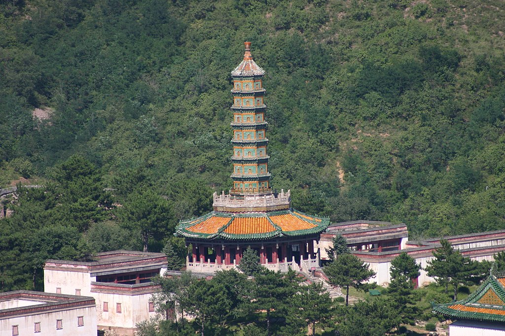 A famous tower-like landmark in Chengde, Hebei Province, China.