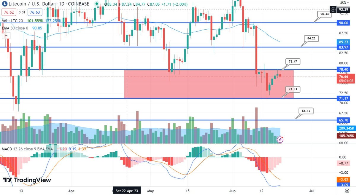 Litecoin Price Prediction as Bulls Hold $75 Level – Time to Buy?