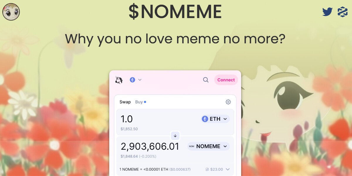 Pepe Slips But $NOMEME Pumps 700% After Elon Musk Milady NFT Tweet