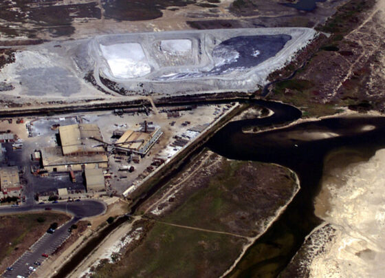 an aerial image of the Halaco Engineering Company site