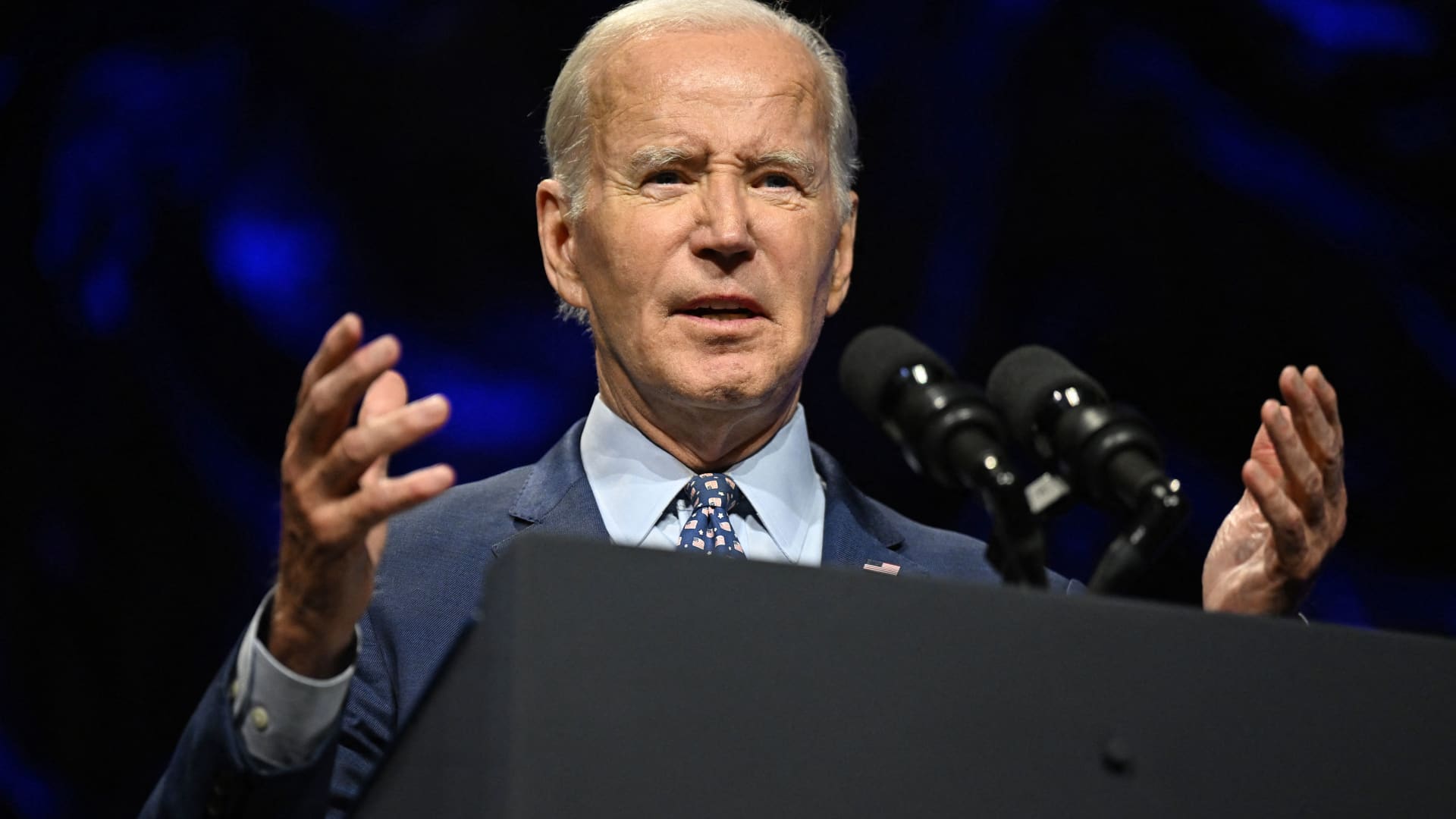 Biden plugs pro-union record, economic agenda at his first major 2024 campaign rally