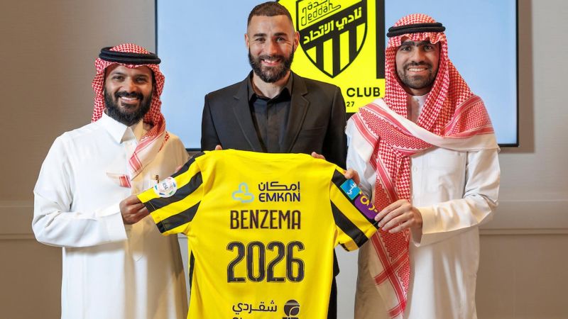 Ballon d’Or winner Karim Benzema signs for Saudi Arabian team Al-Ittihad after leaving Real Madrid