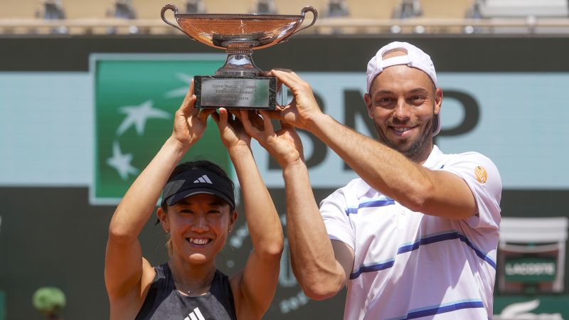 After controversial disqualification, Japan’s Miyu Kato wins French Open mixed doubles title