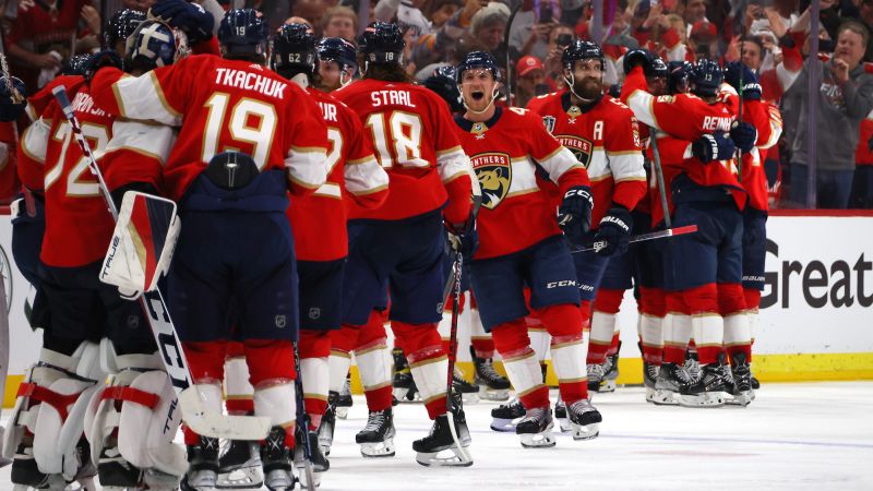 Stanley Cup: Florida Panthers win first Final game in franchise history