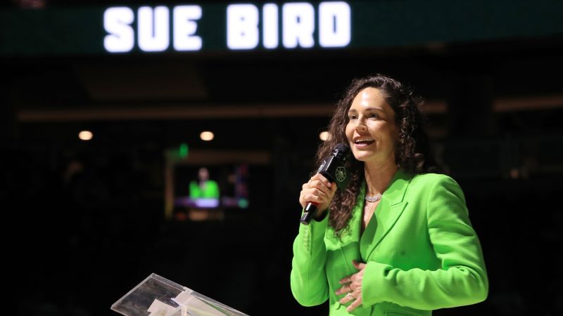 Seattle Storm retires Sue Bird’s iconic No.10 jersey in emotional ceremony