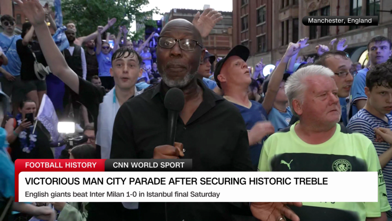 Manchester City Celebrate Treble-Winning Feat With Parade