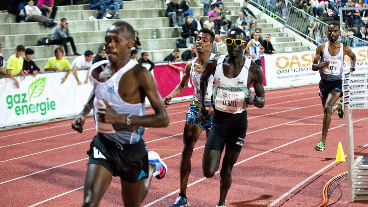 LOBALU Dominic (Ssd), 3000m Men during the Athletics Internationals Gala dei Castelli - 2022 Iternational Athletics Meeting on September 12, 2022 at the Bellinzona stadium in Bellinzona, Switzerland (Photo by Valerio Origo/LiveMedia/NurPhoto via Getty Images)