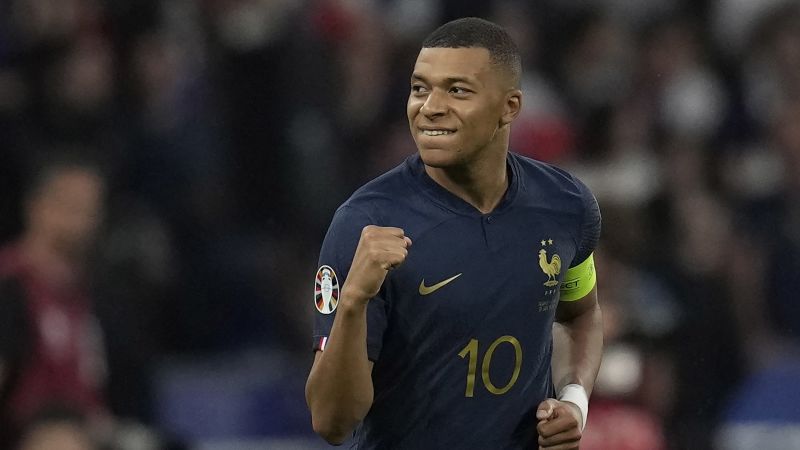 Kylian Mbappé scores French record 54th goal of the season in France’s victory over Greece