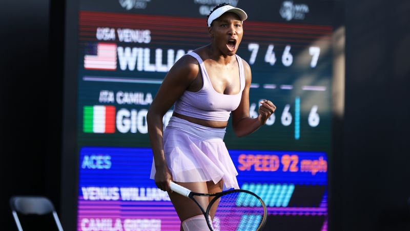 Venus Williams rolls back the years to secure first top 50 win since 2019